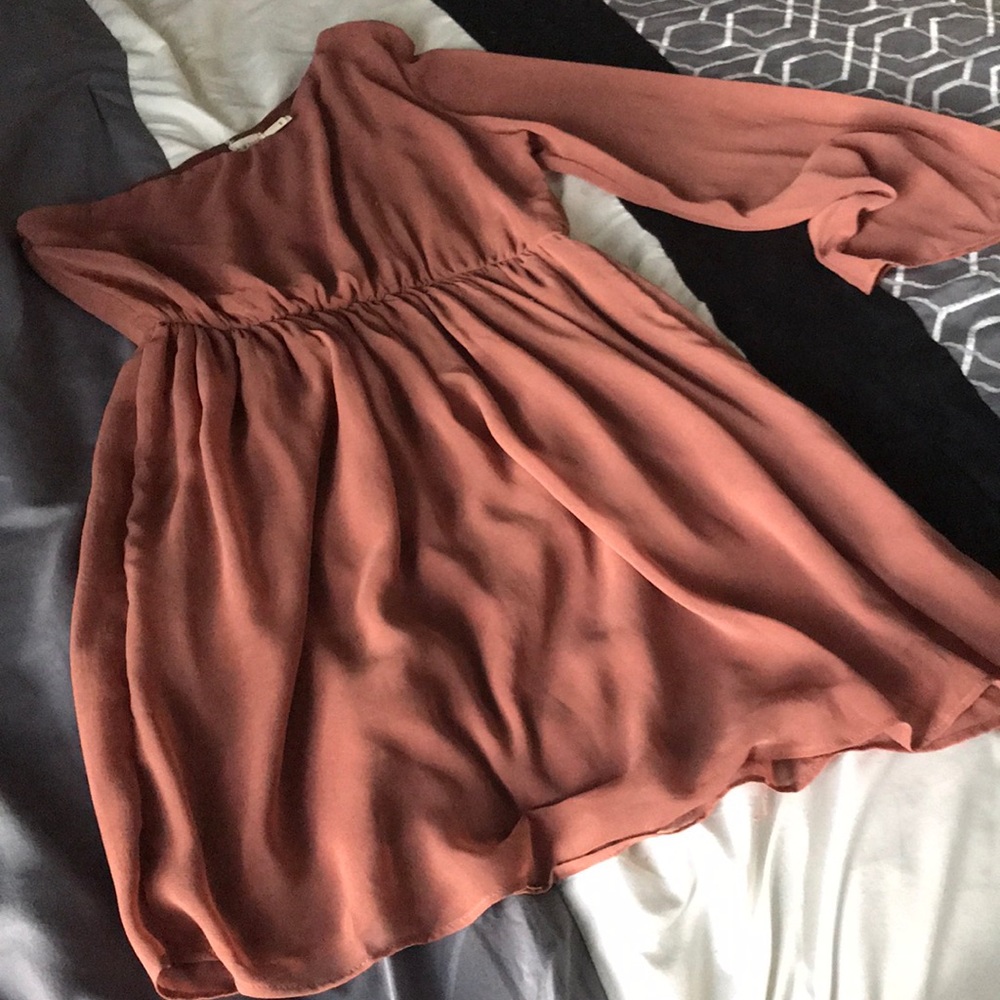 Off the Shoulder Tan Dress